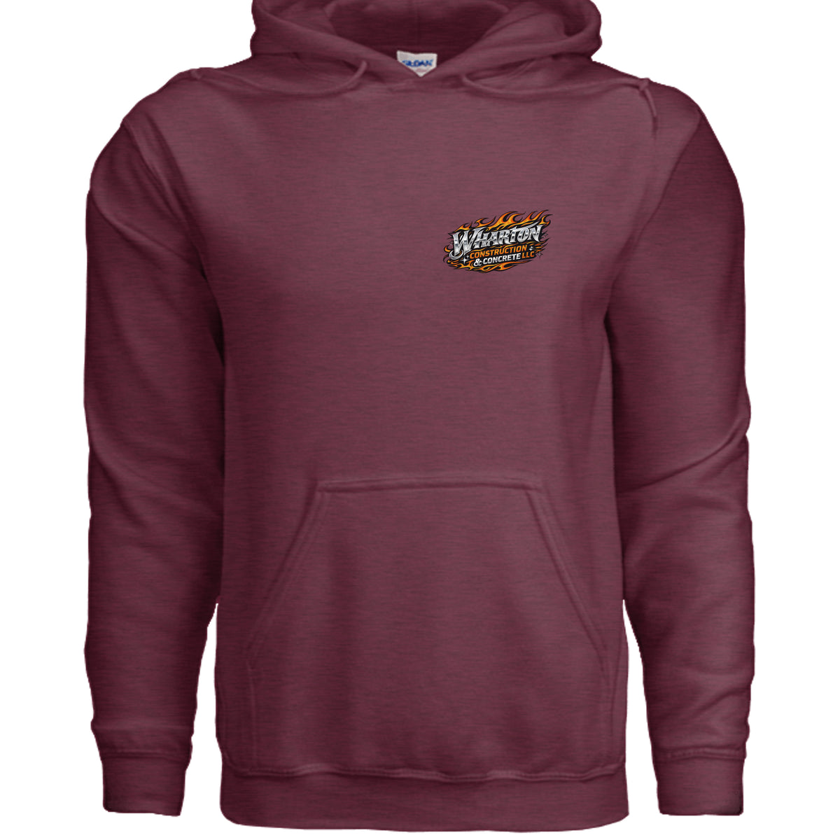 Heather Sport Dark Maroon - G185 - FRONT