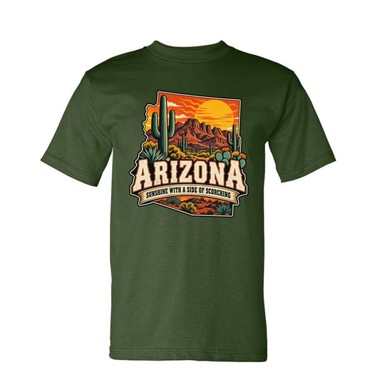 Army Arizona Sunshine With a Side of Scorching T-Shirt, front view
