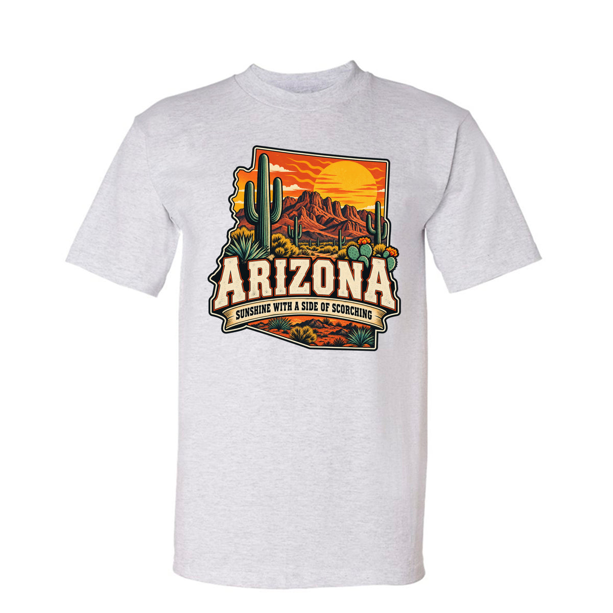 Ash Arizona Sunshine With a Side of Scorching T-Shirt, front view
