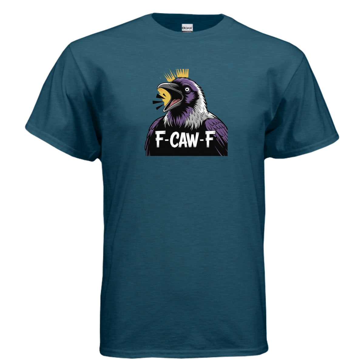 Midnight F-CAW-F Funny Eagle T-Shirt, product view