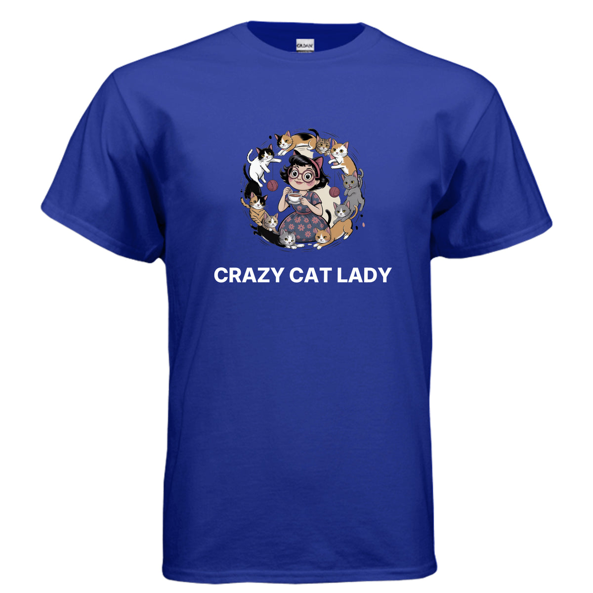 Royal Crazy Cat Lady T-Shirt, product view
