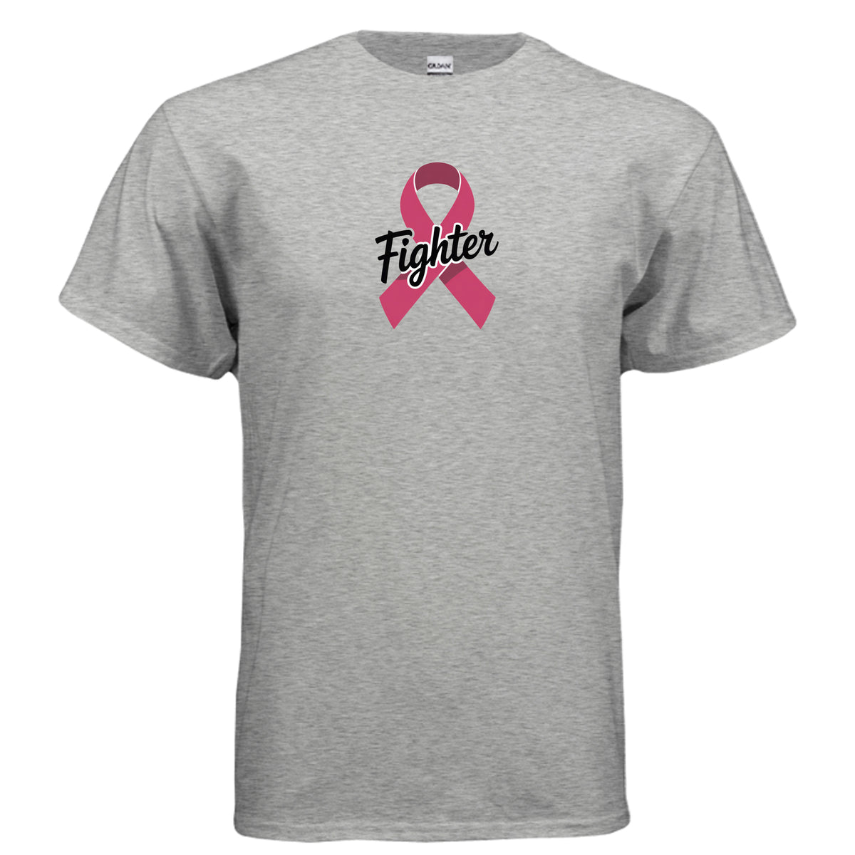 Sport Grey Breast Cancer Fighter Awareness T-Shirt, product view