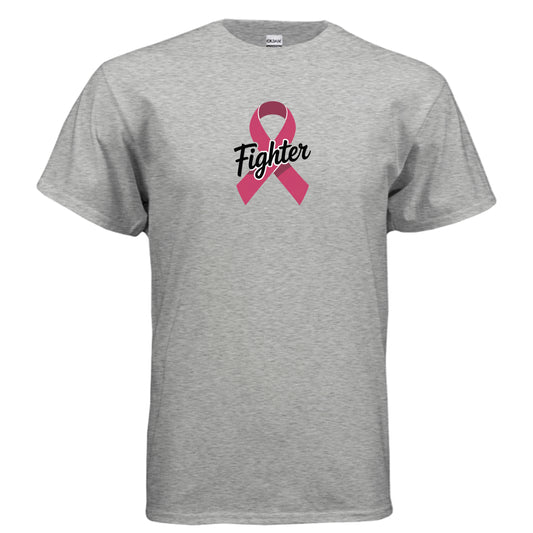 Sport Grey Breast Cancer Fighter Awareness T-Shirt, product view