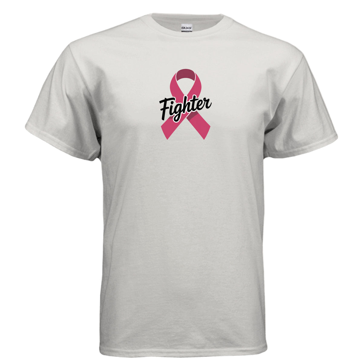 Ice Grey Breast Cancer Fighter Awareness T-Shirt, product view